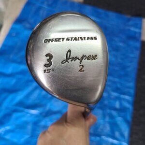 Golf Impex 2 Offset Stainless Right Handed 3 Wood 15 Degree